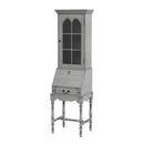 Newlark 20 in. W Rectangular Wood and Glass Traditional 2 Drawer 1 Door Secretary by Butler Specialty Company