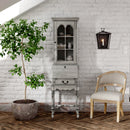 Newlark 20 in. W Rectangular Wood and Glass Traditional 2 Drawer 1 Door Secretary by Butler Specialty Company