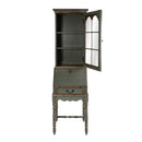 Newlark 20 in. W Rectangular Wood and Glass Traditional 2 Drawer 1 Door Secretary by Butler Specialty Company