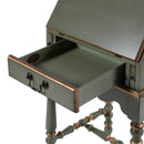 Newlark 20 in. W Rectangular Wood and Glass Traditional 2 Drawer 1 Door Secretary by Butler Specialty Company
