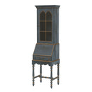 Newlark 20 in. W Rectangular Wood and Glass Traditional 2 Drawer 1 Door Secretary by Butler Specialty Company