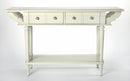 Talia 54 in. W Rectangular Wood 2 Drawer Console Table with Lower Open Shelf by Butler Specialty Company
