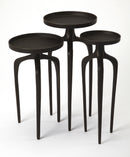 Franco Round Metal Set of 3 Scatter Tables by Butler Specialty Company