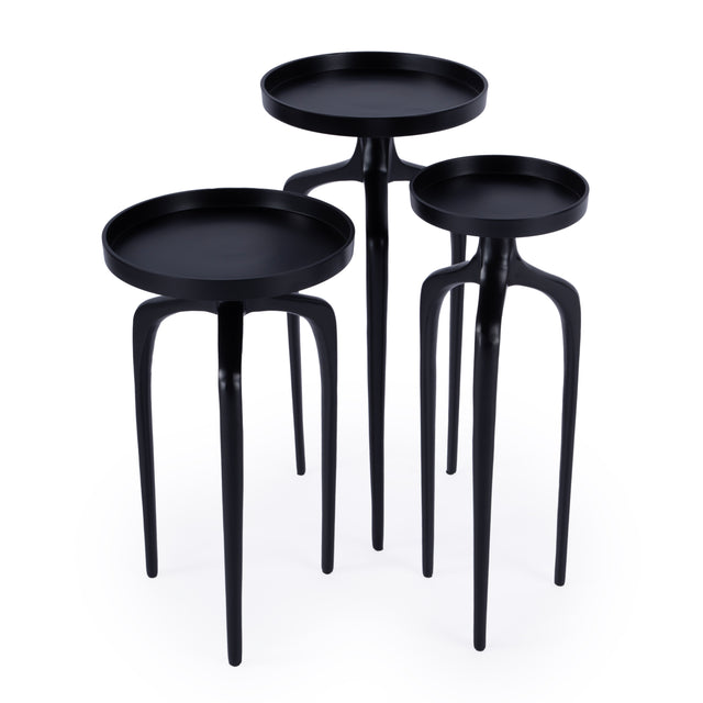 Emilie Outdoor Round Set of 3 Scatter Tables by Butler Specialty Company