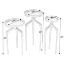 Emilie Outdoor Round Set of 3 Scatter Tables by Butler Specialty Company