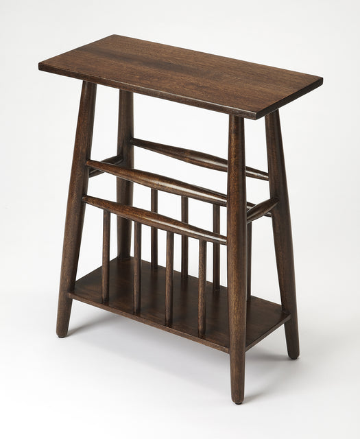 Bowen 20 in. W Rectangular Solid Wood Side Table with Magazine Holder by Butler Specialty Company