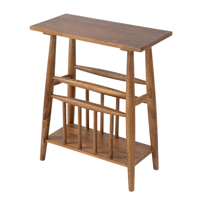 Bowen 20 in. W Rectangular Solid Wood Side Table with Magazine Holder by Butler Specialty Company