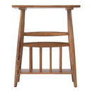 Bowen 20 in. W Rectangular Solid Wood Side Table with Magazine Holder by Butler Specialty Company