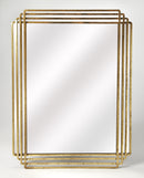 Uptown 29 in. W x 40 in. H Rectangular Metal and Mirrored Glass Wall Mirror by Butler Specialty Company