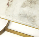 Corsini 47.5 in. W Marble and Metal Modern Coffee Table by Butler Specialty Company