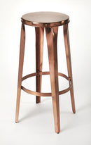 Ulrich 30 in. Seat Height Round Copper Backless Bar Stool by Butler Specialty Company