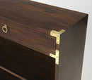 Forster 28 in. W Rectangular Campaign 1 Drawer 2 Shelf Bookcase by Butler Specialty Company