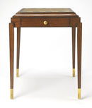 Adrian 22 in. W Square Wood 1 Drawer Mid-Century Modern Game Table by Butler Specialty Company