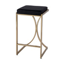 Natalya 25.5 in. Seat Height Square Upholstered and Metal Backless Counter Stool with Footrest by Butler Specialty Company