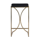 Natalya 25.5 in. Seat Height Square Upholstered and Metal Backless Counter Stool with Footrest by Butler Specialty Company