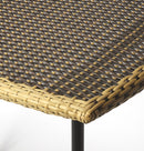 Freeport 36.5 in. W Rectangular Rattan and Iron Pub Table by Butler Specialty Company