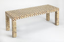 Crispin 48 in. W Rectangular Wood and Bone Inlay Accent Bench by Butler Specialty Company