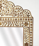 Vivienne 28 in. W x 50 in. H Vertical Wood and Bone Inlay Wall Mirror by Butler Specialty Company