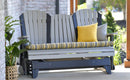 Adirondack 5 Foot Poly Glider with Console by LuxCraft
