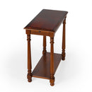 Devane 12 in. W Rectangular Wood Side Table with Pull-Out Tray and Lower Open Shelf by Butler Specialty Company