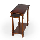 Devane 12 in. W Rectangular Wood Side Table with Pull-Out Tray and Lower Open Shelf by Butler Specialty Company