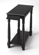 Devane 12 in. W Rectangular Wood Side Table with Pull-Out Tray and Lower Open Shelf by Butler Specialty Company