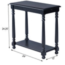 Devane 12 in. W Rectangular Wood Side Table with Pull-Out Tray and Lower Open Shelf by Butler Specialty Company