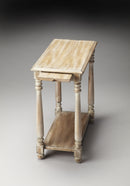 Devane 12 in. W Rectangular Wood Side Table with Pull-Out Tray and Lower Open Shelf by Butler Specialty Company