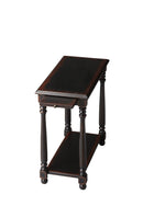 Devane 12 in. W Rectangular Wood Side Table with Pull-Out Tray and Lower Open Shelf by Butler Specialty Company