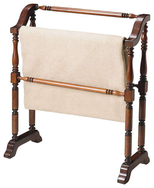 Lillian 28 in. W Rectangular Wood 2 Rail Traditional Blanket Stand by Butler Specialty Company