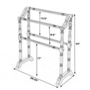 Lillian 28 in. W Rectangular Wood 2 Rail Traditional Blanket Stand by Butler Specialty Company