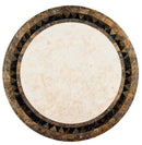Mable 36 in. W Round Fossil Stone and Wood Foyer Table by Butler Specialty Company