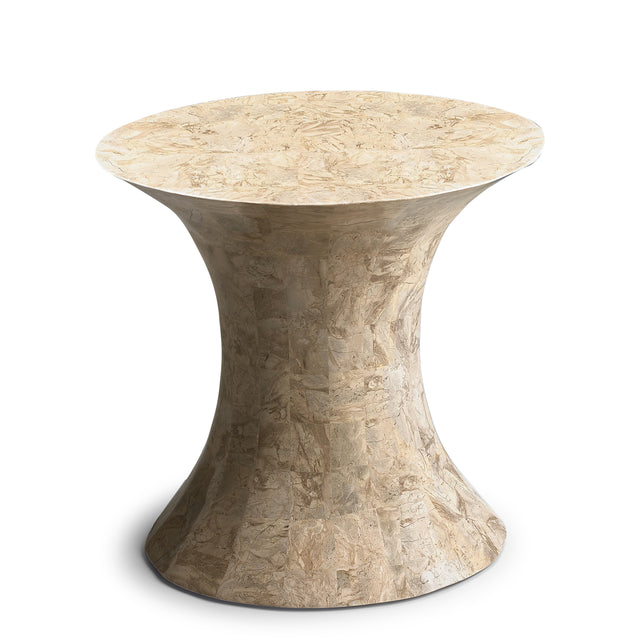 Jaxon 22.5 in. W Abstract Fossil Stone Contemporary Side Table by Butler Specialty Company