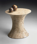 Jaxon 22.5 in. W Abstract Fossil Stone Contemporary Side Table by Butler Specialty Company