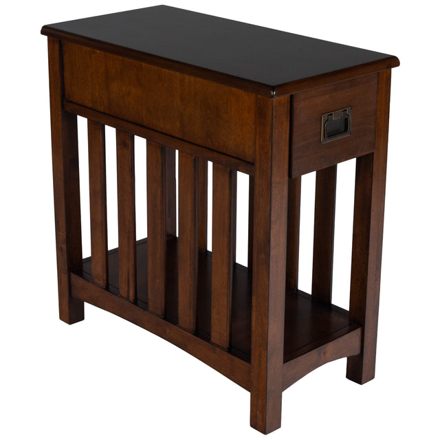 Larina 16 in. W Rectangular Wood Shaker 1 Drawer Side Table with Lower Open Shelf by Butler Specialty Company