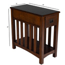 Larina 16 in. W Rectangular Wood Shaker 1 Drawer Side Table with Lower Open Shelf by Butler Specialty Company