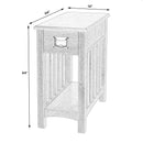 Larina 16 in. W Rectangular Wood Shaker 1 Drawer Side Table with Lower Open Shelf by Butler Specialty Company