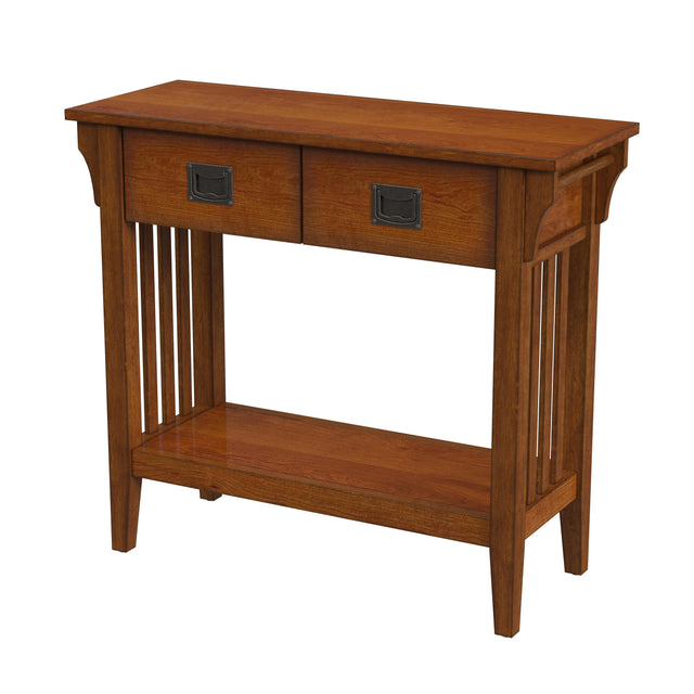 Larina 36 in. W Rectangular Wood 2 Drawer Console Table with Lower Open Shelf by Butler Specialty Company
