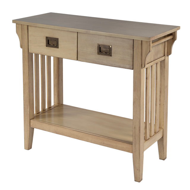 Larina 36 in. W Rectangular Wood 2 Drawer Console Table with Lower Open Shelf by Butler Specialty Company