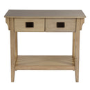 Larina 36 in. W Rectangular Wood 2 Drawer Console Table with Lower Open Shelf by Butler Specialty Company
