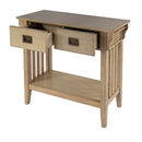 Larina 36 in. W Rectangular Wood 2 Drawer Console Table with Lower Open Shelf by Butler Specialty Company