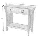 Larina 36 in. W Rectangular Wood 2 Drawer Console Table with Lower Open Shelf by Butler Specialty Company