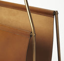 Rupert 13.5 in. W Rectangular Leather and Metal Magazine Basket by Butler Specialty Company