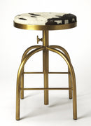 Grogan Hair-On-Hide Adjustable 26"-35" Seat Height Counter Stool by Butler Specialty Company