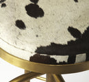 Grogan Hair-On-Hide Adjustable 26"-35" Seat Height Counter Stool by Butler Specialty Company