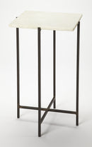 Nigella 11.5 in. W Square Marble and Metal Side Table by Butler Specialty Company