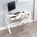 Anew 46 in. W Rectangular Wood Campaign 3 Drawer Writing Desk by Butler Specialty Company