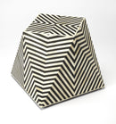 Zanzibar 18 in. W Abstract Bone Inlay Contemporary Side Table by Butler Specialty Company