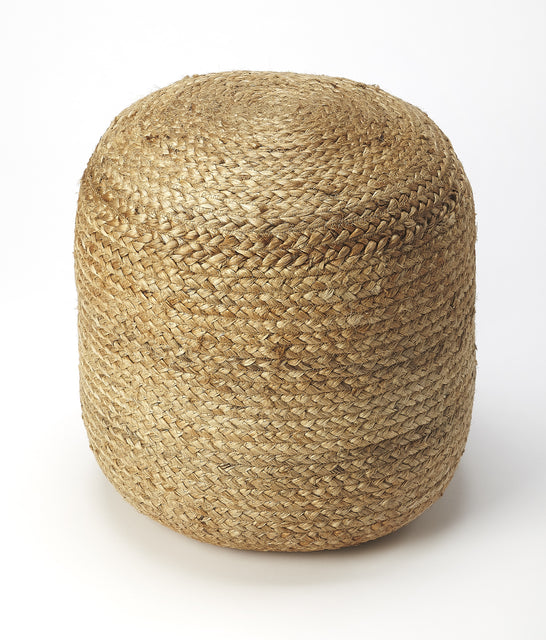 Noosa 16 in. W Round Jute Accent Pouffe by Butler Specialty Company