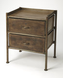 Cameron 22 in. W Rectangular Metal Industrial Chic 2 Drawer Side Table by Butler Specialty Company